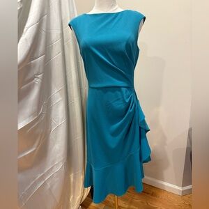 Eliza J Teal Asymmetrical Dress